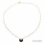 Amoulette de Cartier Collier Roségold 750 / 18 Kt. m. Diamant & Onyx - Bild 2 Vorschau