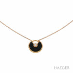 Amoulette de Cartier Collier Roségold 750 / 18 Kt. m. Diamant & Onyx Vorschau