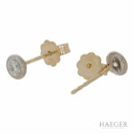 Solitärohrstecker Gelb, Weißgold 585 / 14K mit 0,5ct Diamanten - Bild 2 Vorschau