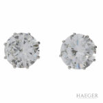 Solitär Diamant Ohrstecker Weißgold 585 / 14 Kt. 2,50ct. HRD Zertifikat Vorschau