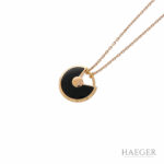 Amoulette de Cartier Collier Roségold 750 / 18 Kt. m. Diamant & Onyx Vorschau