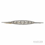 ArtDeco Diamant Perlen Brosche Gelbgold Weißgold 585 / 14 Kt. Vorschau
