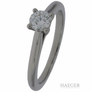 Cartier Solitär 1895 Ring Gr.48 Platin 950 mit 0,31ct Diamant