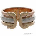 Cartier Double C Ring Gr.54 Tricolor 750 / 18K Full Set Vorschau