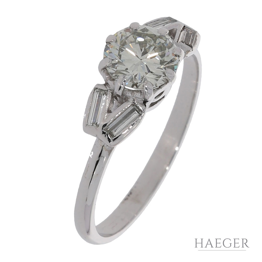Diamantring ca. 1,2 Carat in 750er Weissgold