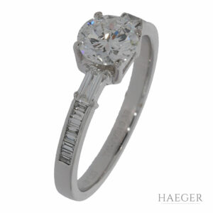 Damen Diamantring in 750er Weissgold, HRD Zertifiziert