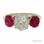 Diamant Rubin Ring Gelbgold 750 / 18 Kt. ca. 1,85ct. Vorschau