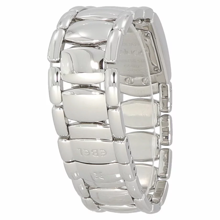 Ebel Beluga Uhr in Stahl mit Diamantbesatz auf Ziffernblatt
