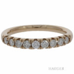 Halbmemoire Ring Gelbgold 585 / 14K mit 0,45ct Diamanten Vorschau