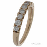 Halbmemoire Ring Gelbgold 585 / 14K mit 0,45ct Diamanten Vorschau