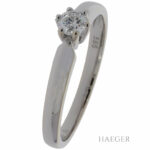 Moncara Solitärring Gr.58,5 Weißgold 585 / 14K mit 0,28ct Diamanten Vorschau