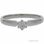 Moncara Solitärring Gr.58,5 Weißgold 585 / 14K mit 0,28ct Diamanten Vorschau