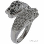 Panther Ring Weißgold 750 / 18K mit 1ct Diamanten Vorschau