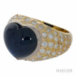 Herz Saphir Diamant Ring Gelbgold 750 / 18 Kt. ca. 3,5ct. Vorschau
