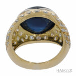 Herz Saphir Diamant Ring Gelbgold 750 / 18 Kt. ca. 3,5ct. Vorschau