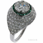 Schilling Cocktailring in 950er Platin besetzt mit 2 Carat Diamanten Vorschau