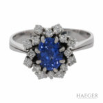 Tansanit Diamant Ring Weißgold 750 / 18 Kt. ca. 0,4ct. Vorschau