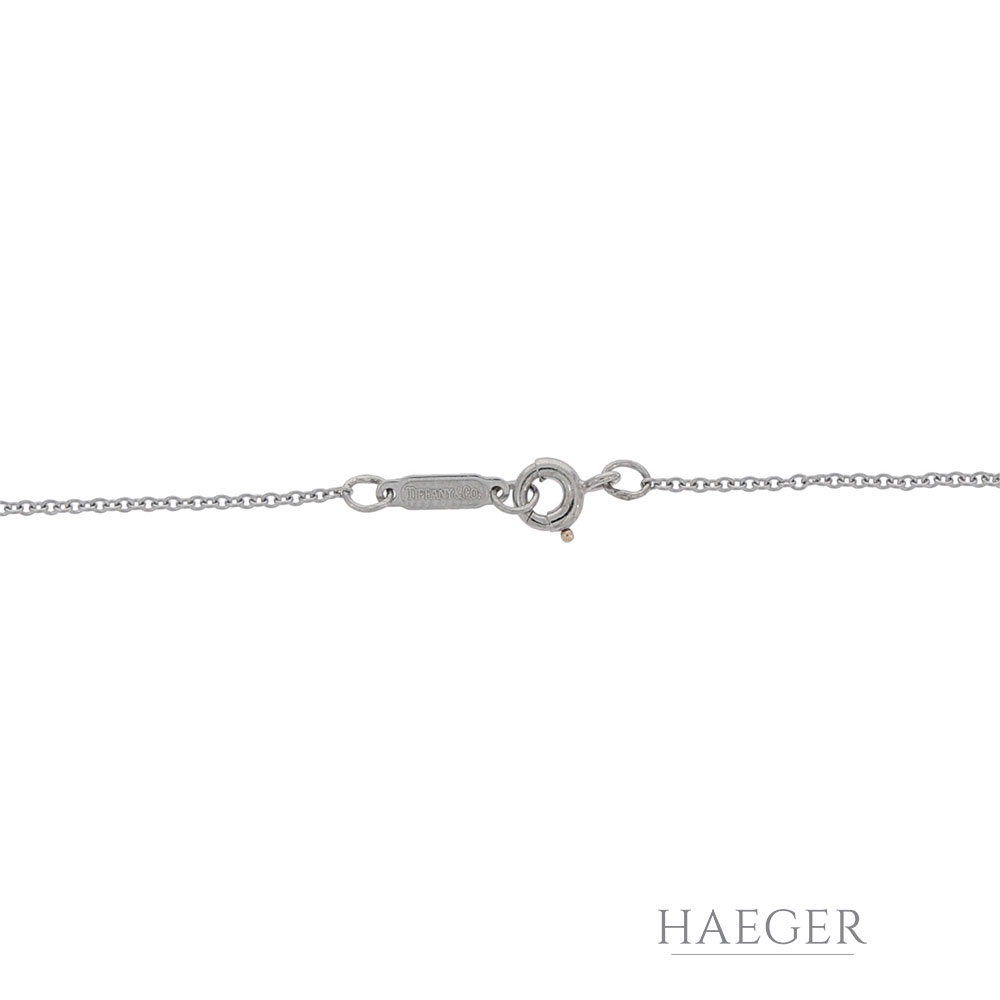 Tiffany and Co. Kette mit Kreuzanhänger Platin 950 mit 0,5ct Diamanten