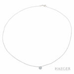 Venizianerkette mit Solitär – Diamantanhänger Weißgold 750 / 18 Kt. GIA Zertifikat Vorschau