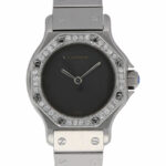 Cartier Santos Octagon Ref. 0906 Steel Ghost Dial Diamonds Aftermarket ca. 1990 - Bild 2 Vorschau