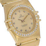 Omega Constellation Ladies Lady Constellation Mini Gold 18K Factory Diamond Setting ca. 1990 Vorschau