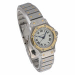 Cartier Santos Octagon Ref. 0907 Stahl/Gold 18K automatic 1990’s Vintage Watch - Bild 7 Vorschau