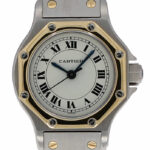 Cartier Santos Octagon Ref. 0907 Stahl/Gold 18K automatic 1990’s Vintage Watch - Bild 3 Vorschau