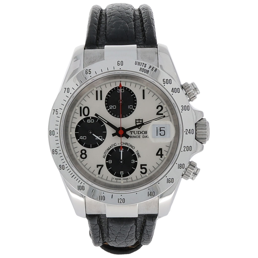 Tudor Prince Date Chronograph Ref. 79280 Panda Dial Full Set 2008 TOP Mint Condition