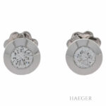 Solitärohrstecker Weißgold 750 / 18K mit 0,4ct Diamanten Vorschau