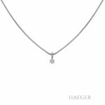 Kette mit Solitäranhänger 50cm Weißgold 585 / 14K mit 0,15ct Vorschau