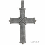 Diamant Kreuz Anhänger Weißgold 750 / 18K mit ca. 4,26ct Vorschau