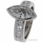 Marquise Ring Gr.52 Weißgold 750 / 18K mit ca. 2,38ct Diamanten Vorschau