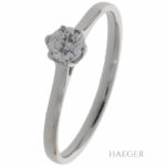 Solitärring Gr.52 Weißgold 585 / 14K mit 0,25ct Diamanten Vorschau