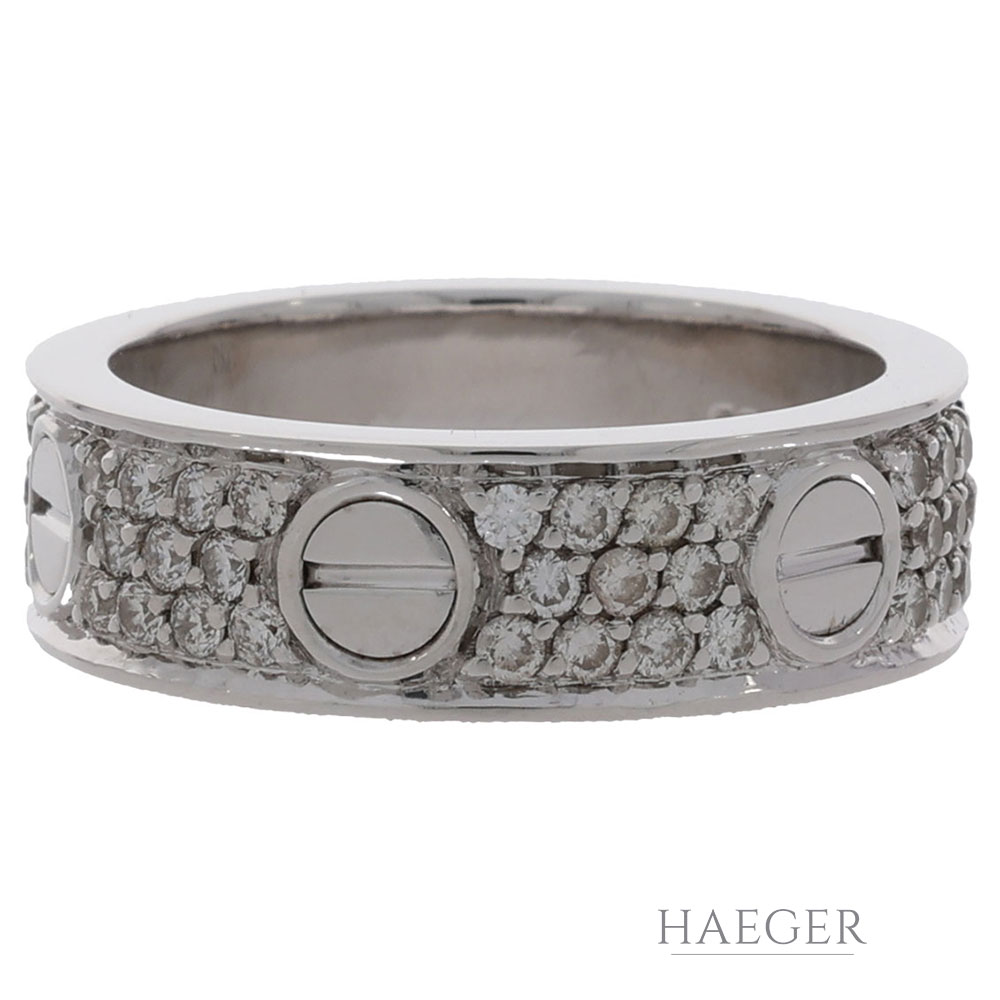 Ring Gr.54 Weißgold 750 / 18K mit 1ct Diamanten
