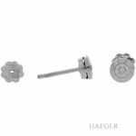 Solitärohrstecker Weißgold 750 / 18K mit 0,4ct Diamanten - Bild 2 Vorschau