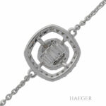 Armband 17cm Weißgold 750 / 18K mit Diamanten - Bild 3 Vorschau