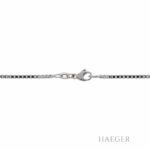 Kette mit Solitäranhänger 50cm Weißgold 585 / 14K mit 0,15ct - Bild 2 Vorschau