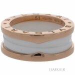 Bulgari B.Zero1 Ring Gr.51 Gelbgold 750 / 18K mit weißer Keramik - Bild 2 Vorschau