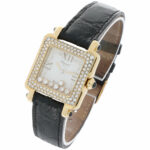 Chopard Happy Sport Diamonds Watch Square Ref. 27/6679-23 Gold Factory Diamonds - Bild 2 Vorschau