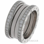 Bulgari B.Zero1 3 Band mit Diamanten Ring Gr.52 Weißgold 750 / 18K Full Set Vorschau