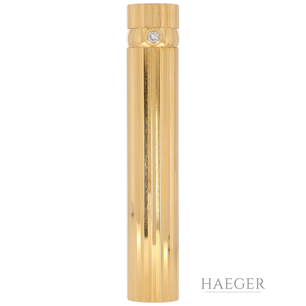 Art Deco Cartier Feuerzeug vergoldet Full Set - Bild 4