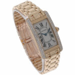 Cartier Tank Américaine Ref. 1710 Gold 18K Factory Diamonds ca. 1995 TOP - Bild 3 Vorschau