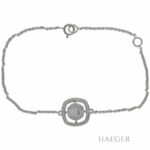 Armband 17cm Weißgold 750 / 18K mit Diamanten - Bild 2 Vorschau