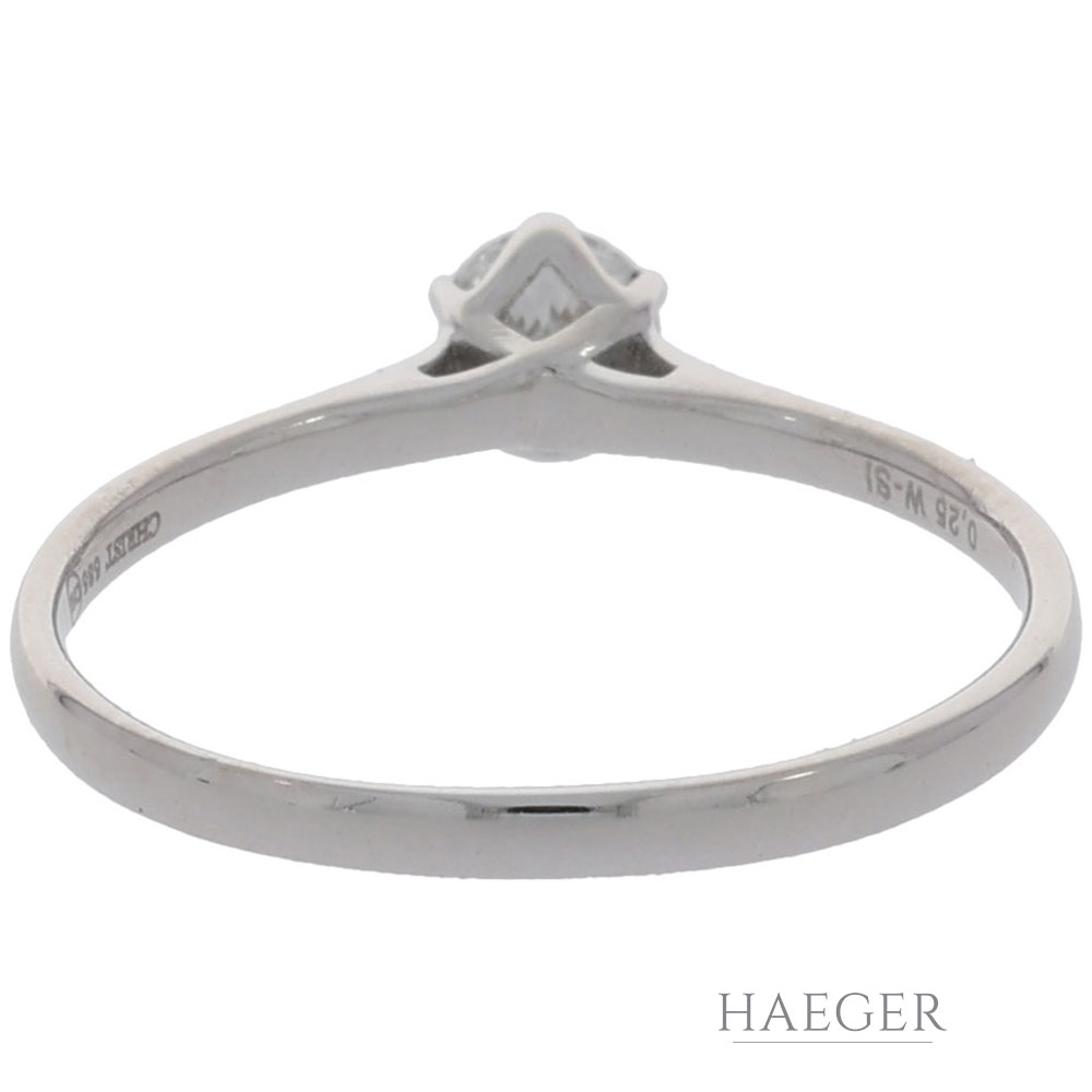 Solitärring Gr.52 Weißgold 585 / 14K mit 0,25ct Diamanten - Bild 2