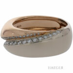 Wempe Ring Gr.60 Bicolor Gold 750 / 18K mit 1ct Diamanten - Bild 3 Vorschau