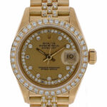 Rolex Lady-Datejust 26 Ref. 69138 Gold 18K Preisdent Aftermarket Diamonds - Bild 2 Vorschau