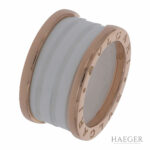 Bulgari B.Zero1 Ring Gr.51 Roségold 750 / 18K mit weißer Keramik Vorschau