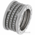 Bulgari B.Zero1 4 Band mit Diamanten Ring Gr.52 Weißgold 750 / 18K Full Set Vorschau