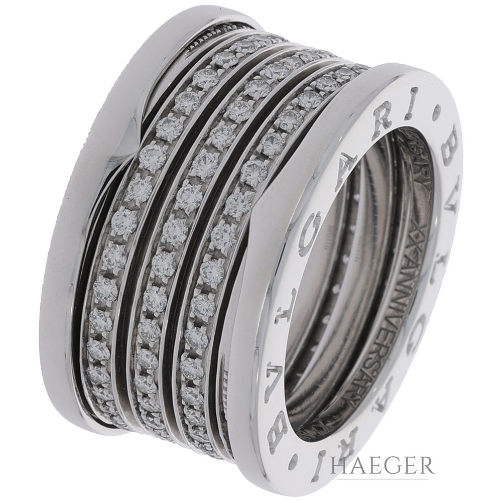 B Zero1 Ring Ringe Von Bulgari Bulgari Band Mit Diamanten Ring