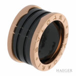 Bulgari B.Zero1 Ring Gr.51 Roségold 750 / 18K mit schwarzer Keramik Vorschau